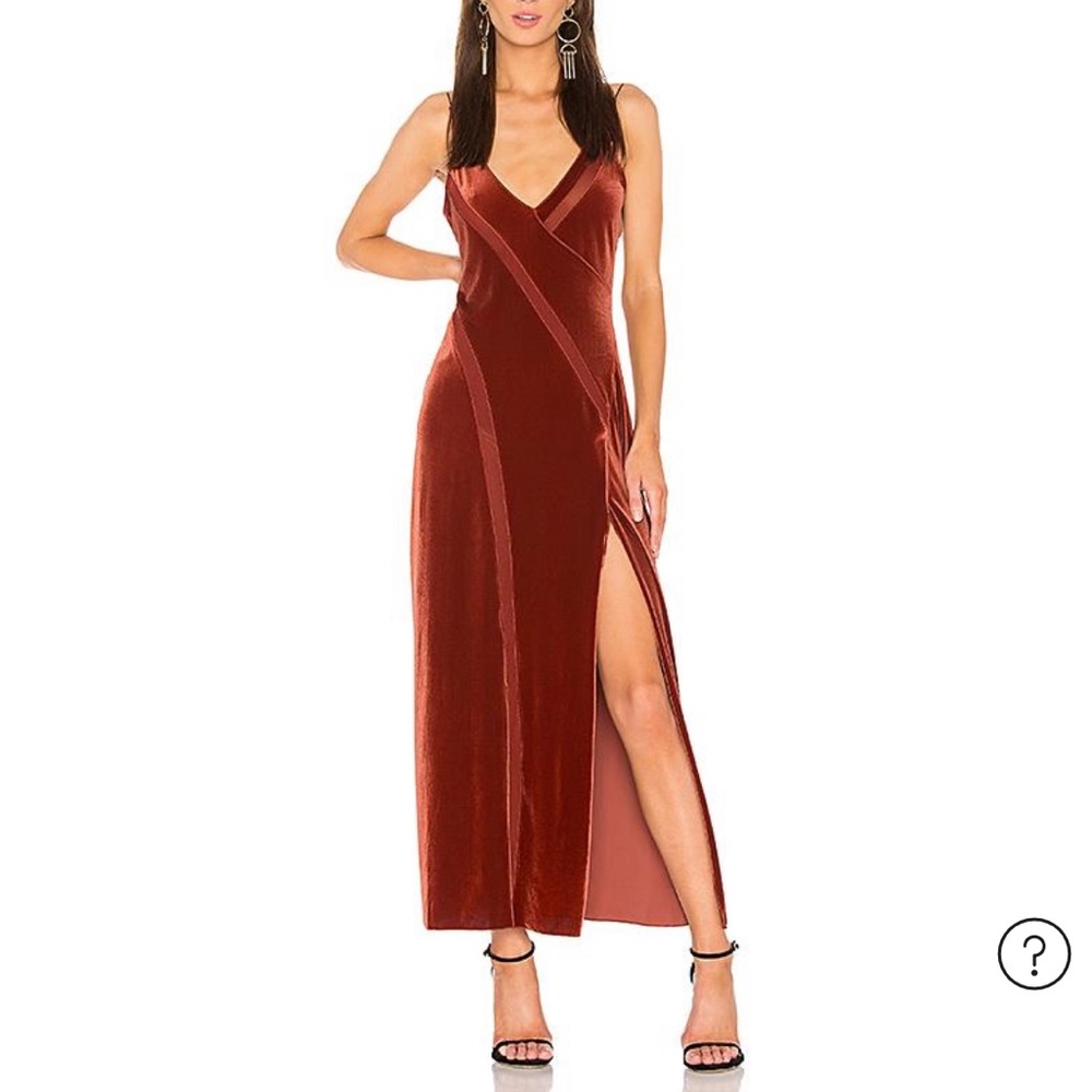 Free People Spliced Velour Maxi Dress